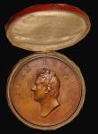 London Coins : A182 : Lot 777 : Death of John Rennie 1821 64mm diameter by W. Bain, Obverse: Bust left JOHN RENNIE, Reverse: CRINAN ...