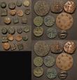 London Coins : A183 : Lot 1264 : Ancients (20) Indo-Greek - Kushan Empire Ae Tetradrachm Obverse: King holding ankush and s...