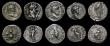 London Coins : A183 : Lot 1306 : Roman Denarius (5) Divus Vespasian Memorial issue (80-81AD) Obverse: Laureate head right,  DIVVS AVG...