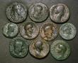 London Coins : A183 : Lot 1313 : Roman Dupondius and As (10) includes Tiberius, Antonia, Nero, Vespasian, Titus, Hadrian, Faustina Se...