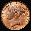 London Coins : A183 : Lot 1550 : Farthing 1853 Peck 1575, UNC with around 25% lustre, in an LCGS holder and graded LCGS 80