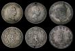 London Coins : A183 : Lot 2749 : Norway (6) 12 Skilling (2) 1845 KM#314.1 VG/Near Fine, 1846 KM#314.1 Near Fine, holed, 50 Ore 1895 K...
