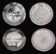 London Coins : A183 : Lot 668 : Sixpences 19th Century (4) Wiltshire - Marlborough 1811, Reverse: Four clasped hands, Davis 5, Fine,...
