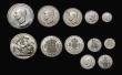 London Coins : A184 : Lot 1492 : Proof Set 1951 in CGS holders Crown CGS 88, Halfcrown CGS 91, Florin CGS 88, Shillings English CGS 8...