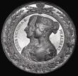 London Coins : A185 : Lot 1182 : International Exhibition 1851 52mm diameter in White metal by Allen & Moore, Obverse: Conjoined ...