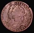 London Coins : A185 : Lot 1543 : Scotland Bawbee 1691 Mintmark: Cross of 5 pellets, S.5666 VG/Fine