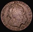 London Coins : A185 : Lot 1544 : Scotland Bawbee 1692 Mintmark: Rosette, S.5667 About Fine/Fine on a slightly porous flan