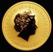 London Coins : A185 : Lot 1860 : Australia $100 Gold Kangaroo 2008P Reverse: Kangaroo bounding right in grassland, KM#1775, Gold One ...