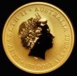 London Coins : A185 : Lot 1861 : Australia $100 Gold Kangaroo 2009P Reverse: Kangaroo with stars in background, KM#1767, Gold One Oun...