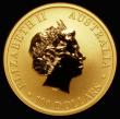 London Coins : A185 : Lot 1865 : Australia $100 Gold Kangaroo 2013P Reverse: Kangaroo standing looking right, KM#1992, Gold One Ounce...