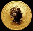 London Coins : A185 : Lot 1873 : Australia $100 Gold Kangaroo 2021P Reverse: Kangaroo facing left among native flowers, Gold One Ounc...
