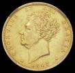 London Coins : A185 : Lot 2871 : Sovereign 1827 Marsh 12, S.3801 in an NGC holder and graded AU53