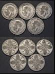 London Coins : A185 : Lot 3096 : Florins (10) 1925 (5), 1932 (5) VG 