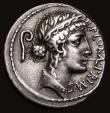 London Coins : A186 : Lot 1251 : Roman Republic Denarius C. Servilius Cf. (52BC) Obverse: Head of Flora right wearing a wreath of flo...