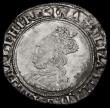 London Coins : A186 : Lot 1287 : Shilling Elizabeth I Second Issue, Bust 3C, S.2555, North 1985, mintmark Cross Crosslet, 5.39 gramme...