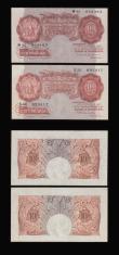 London Coins : A186 : Lot 13 : Ten Shillings Mahon B210 1928 (4) various mid series prefixes VF-EF