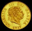 London Coins : A186 : Lot 1639 : Half Sovereign 1817 Marsh 400,  S.3786 GEF and lustrous with a tiny rim nick