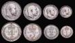 London Coins : A186 : Lot 1869 : Maundy Set 1906 ESC 2522, Bull 3612 GEF toned, the Threepence with some thin scratches on the obvers...