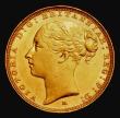 London Coins : A186 : Lot 2297 : Sovereign 1887M Young Head, George and the Dragon, Marsh 109, S.3857C, A/UNC in an LCGS holder and g...