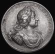 London Coins : A186 : Lot 732 : Spanish Fleet Captured off Cape Passaro 1718 45mm diameter in silver by J. Croker, Obverse: Bust rig...