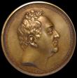 London Coins : A186 : Lot 758 : The Duke of Clarence Appointed Lord High Admiral 1827, 66mm diameter in gilt silver by J. Henning, O...