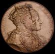 London Coins : A186 : Lot 828 : Coronation of Edward VII 1902 46mm diameter in bronze, by F. Bowcher, Obverse: Busts right, conjoine...