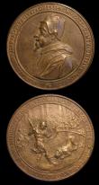 London Coins : A187 : Lot 1000 : Italy Medals (2) Pope Alexander VII - Tribute to his work carried out throughout the plague which en...