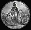 London Coins : A187 : Lot 1085 : The Great Exhibition 1851 74mm diameter in White Metal, by T. Ottley, Obverse: Bare heads of Queen V...