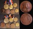 London Coins : A187 : Lot 1158 : Medals a mixed group (14) 1897-1969 includes 1897 Queen Victoria Diamond Jubilee, 39mm diameter in w...