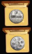 London Coins : A187 : Lot 1241 : Medals 20th Century in silver (2) Great Western Railway 150th Anniversary 1835-1985 63mm diameter, 1...