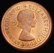 London Coins : A187 : Lot 1286 : Mint Error - Mis-Strike Penny 1965 struck without a collar and off-centre, causing a raised lip from...