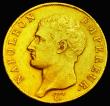 London Coins : A187 : Lot 1350 : France 40 Francs Gold 1806A Small Plain Bust, Paris Mint KM#675.1 Good Fine/NVF