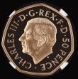 London Coins : A187 : Lot 1844 : Fifty Pence 2022 Queen Elizabeth II Memorial S.114 Gold Proof in an NGC holder and graded PF69 Ultra...