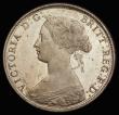 London Coins : A187 : Lot 2146 : Halfpenny 1868 Proof in cupro-nickel, Freeman 304, dies 7+G, nFDC with a few scattered tone spots, c...