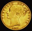 London Coins : A187 : Lot 2422 : Sovereign 1859 Ansell S.3852E, Marsh 42A with the additional line on the lower part of the ribbon, n...