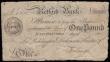 London Coins : A188 : Lot 110 : Retford Bank £1 dated 1807 No.A290 for Pocklington, Dickinson & Compy., signed Dickinson, ...
