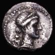 London Coins : A188 : Lot 1113 : Roman Denarius Julius Caesar (46-45BC) Spanish Mint, Obverse: Diademed head of Venus right, Cupid on...