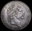 London Coins : A188 : Lot 1177 : Crown 1818 LIX, S of SOIT points to a denticle, Q of QUI with thick scroll tail, as on the 1819 issu...