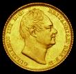 London Coins : A188 : Lot 1348 : Half Sovereign 1834 Small size, Marsh 410, S.3830, GEF and lustrous, Very rare, rated R2 by Marsh, t...