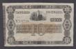 London Coins : A188 : Lot 143 : Brazil 10 Mil Reis (1852) Serie 1a IMPERIO DO BRAZIL uniface black on white underprint DEZ in brown ...