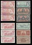 London Coins : A188 : Lot 145 : Canada (12) Dominion Bank $5 3rd Jan 1938 PS1036 VG, Bank of Canada $2 2nd Jan 1937 about Fine, Doll...