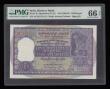 London Coins : A188 : Lot 168 : India 100 Rupees issued 1962-67, S/N AC/83 174112, Pick 45 Gem Uncirculated PMG 66 EPQ (usual 2 smal...