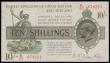 London Coins : A188 : Lot 19 : Ten Shillings Warren Fisher T30 issued 1922 K/83 674221, Good VF