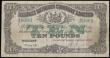 London Coins : A188 : Lot 208 : Northern Ireland, Belfast Banking Company 10 Pounds dated 3rd August 1933, series A/A 8063 hand sign...