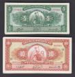 London Coins : A188 : Lot 210 : Peru  (61) 10 Soles de Oro (19 ) 8- De Julio de 1960  P82A  and   5 Soles De Oro ( 42 ) , 18 De Marz...