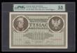 London Coins : A188 : Lot 213 : Poland State Loan Bank 1000 Marek 1919 watermark Eagle Arms and without engraver Pick 22d, CM#22g-h ...