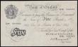 London Coins : A188 : Lot 38 : Five Pounds Peppiatt white B255 thick paper dated 11th December 1944 serial E86 054585, a high grade...