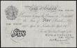 London Coins : A188 : Lot 43 : Five Pounds Peppiatt white B264 thin paper dated 21 April 1947 prefix L96 GVF