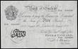 London Coins : A188 : Lot 53 : Five Pounds Beale white B270 dated 29 August 1950 S43 040290 AU