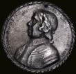 London Coins : A188 : Lot 537 : Death of Oliver Cromwell 1658, 48mm diameter, a later cast copy in base metal, Obverse: Bust left OL...